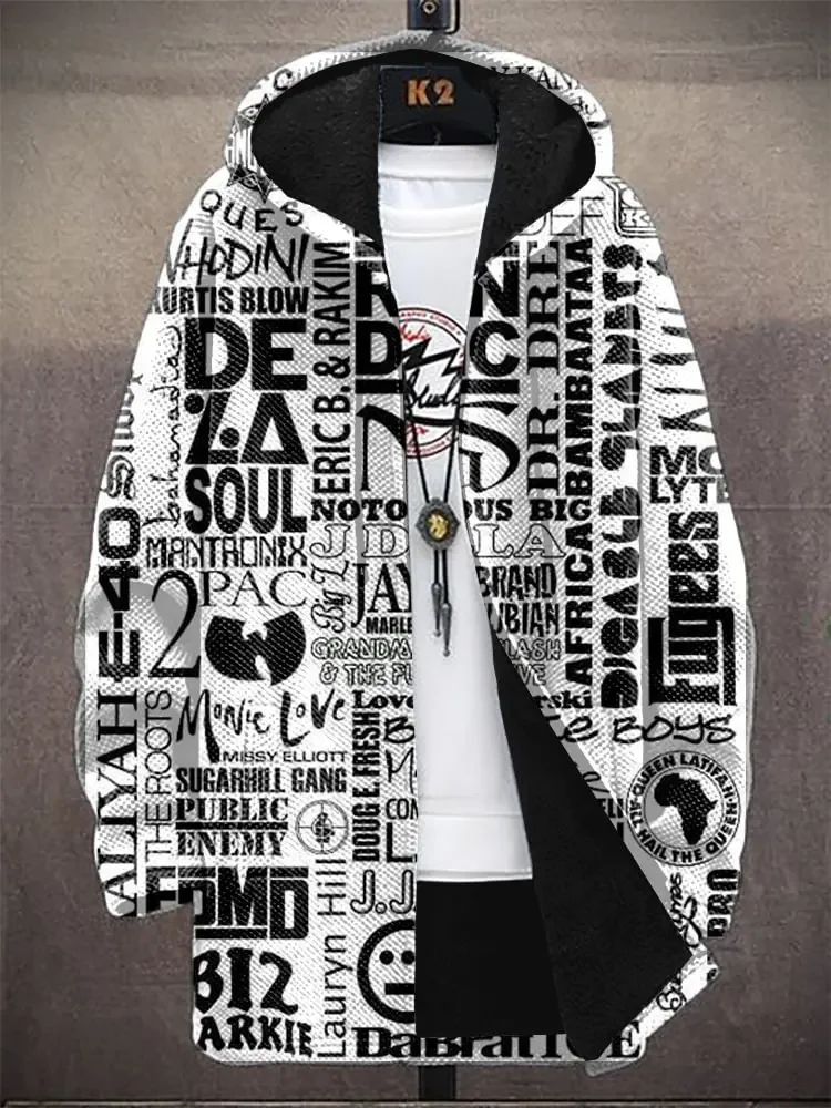 Men's Music Soul Letter Street Graffiti Art Print Fleece Lined Hooded Trench Coat Cardigan Hoodies Fleece Lined Zipper Coats
Men's Music Soul Letter Street Graffiti Art Print Fleece Lined Hooded Trench Coat Cardigan Hoodies Fleece Lined Zipper Coats