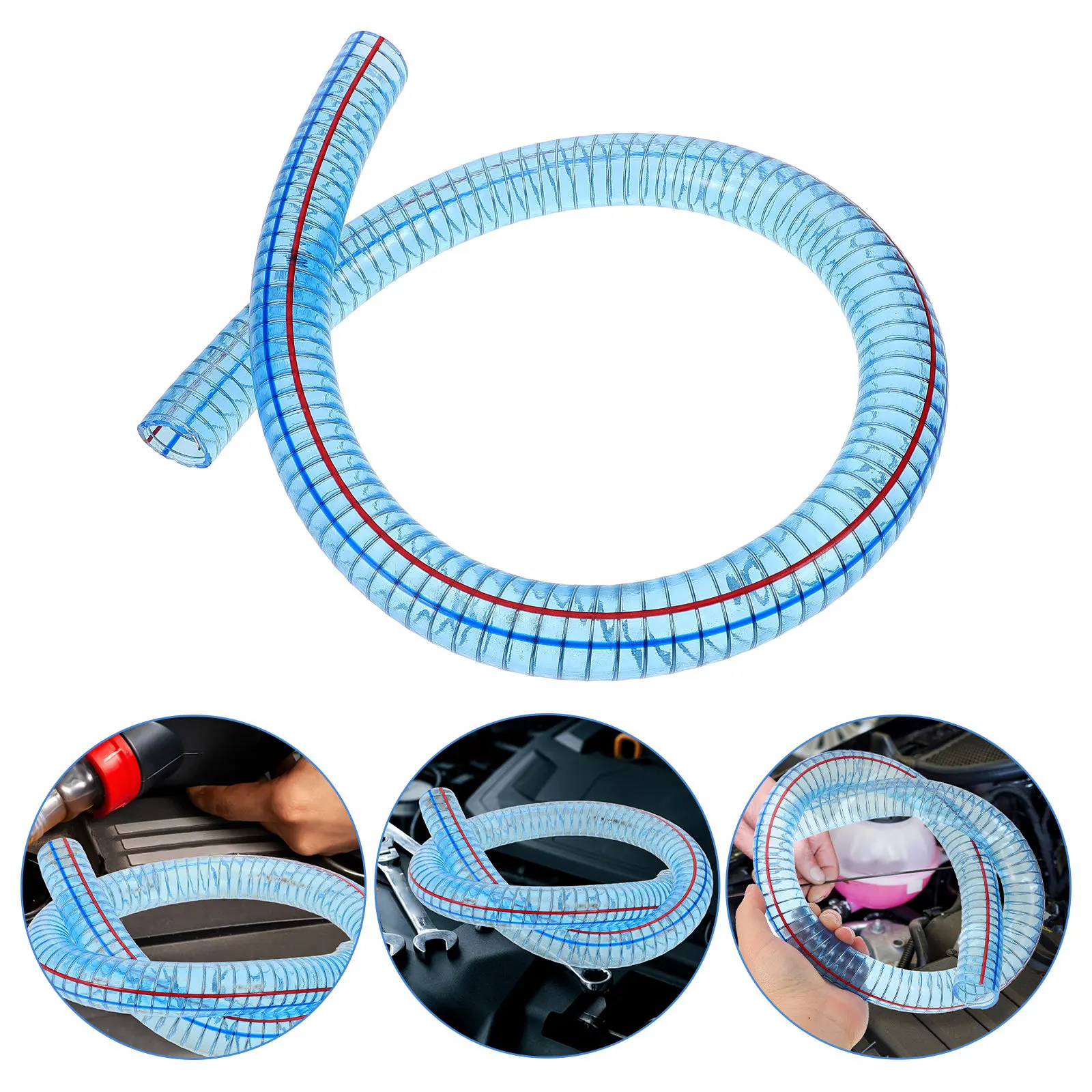 Transparent Spiral Oil Tubing Rubber Fuel Transfer Hose for Water Suction Garden Hose Replaceable Inlet Tube
Transparent Spiral Oil Tubing Rubber Fuel Transfer Hose for Water Suction Garden Hose Replaceable Inlet Tube