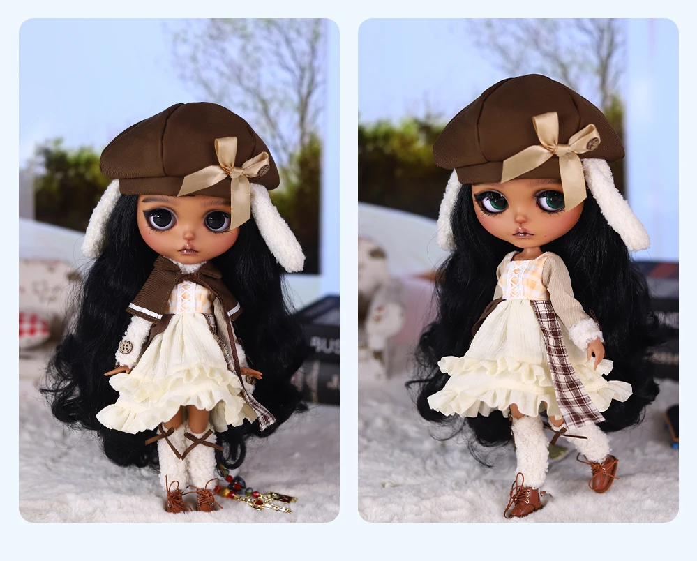 Neo Blythe Doll Cozy Autumn Bunny Costume 2 Neo Blythe Doll Cozy Autumn Bunny Costume 2