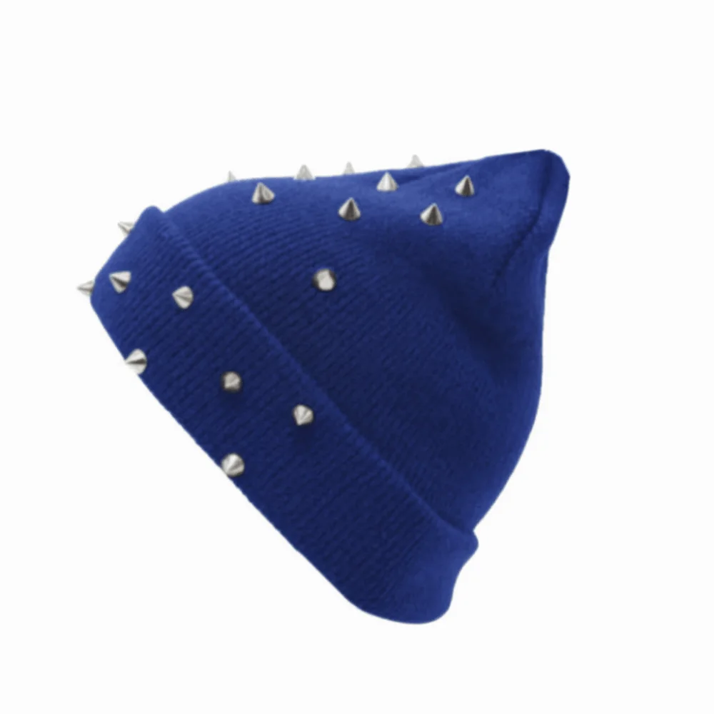 Edgy Versatile Knitted Head Cap Punk Style Warm Lining Rivet Beanie Soft Thickened Gothic Cap Unisex
Edgy Versatile Knitted Head Cap Punk Style Warm Lining Rivet Beanie Soft Thickened Gothic Cap Unisex