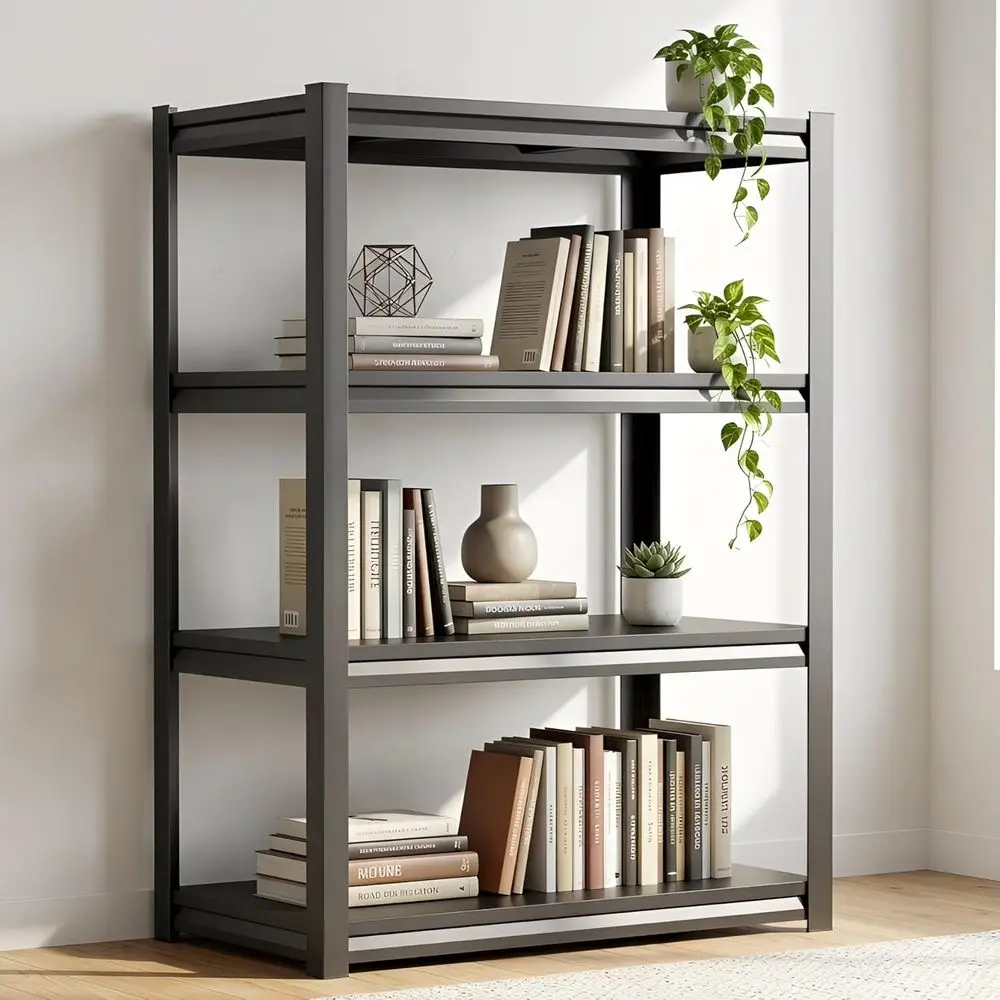 4 Tier Metal Bookshel, Industrial Bookcase with Sturdy Steel e & Oice Shelves, 1200LBS Display Shelving
4 Tier Metal Bookshel, Industrial Bookcase with Sturdy Steel e & Oice Shelves, 1200LBS Display Shelving