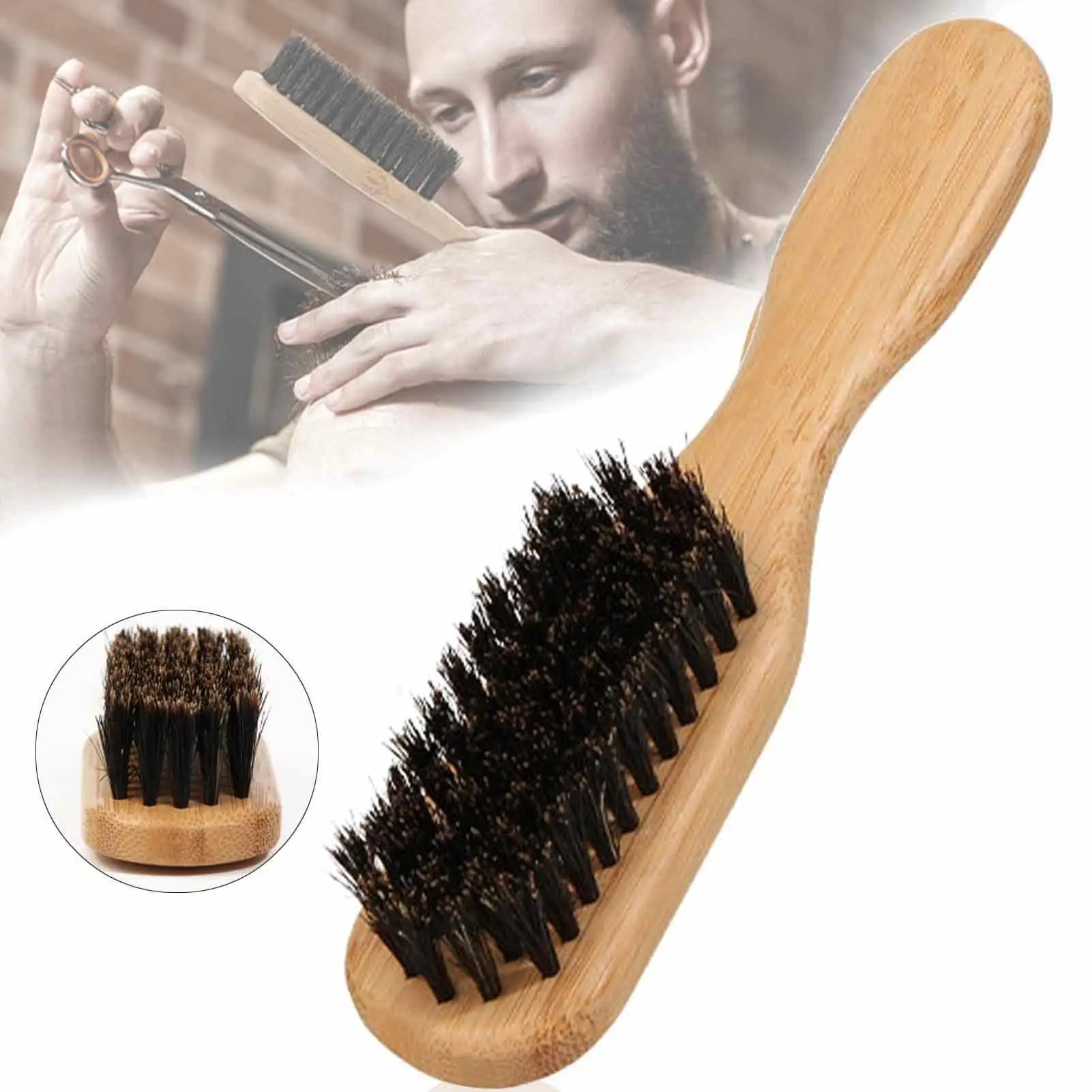 Wood Handle Boar Bristle Cleaning Brush Hairdressing Beard Brush Anti Static Barber Hair Styling Comb Shaving Mustache Tools
Wood Handle Boar Bristle Cleaning Brush Hairdressing Beard Brush Anti Static Barber Hair Styling Comb Shaving Mustache Tools