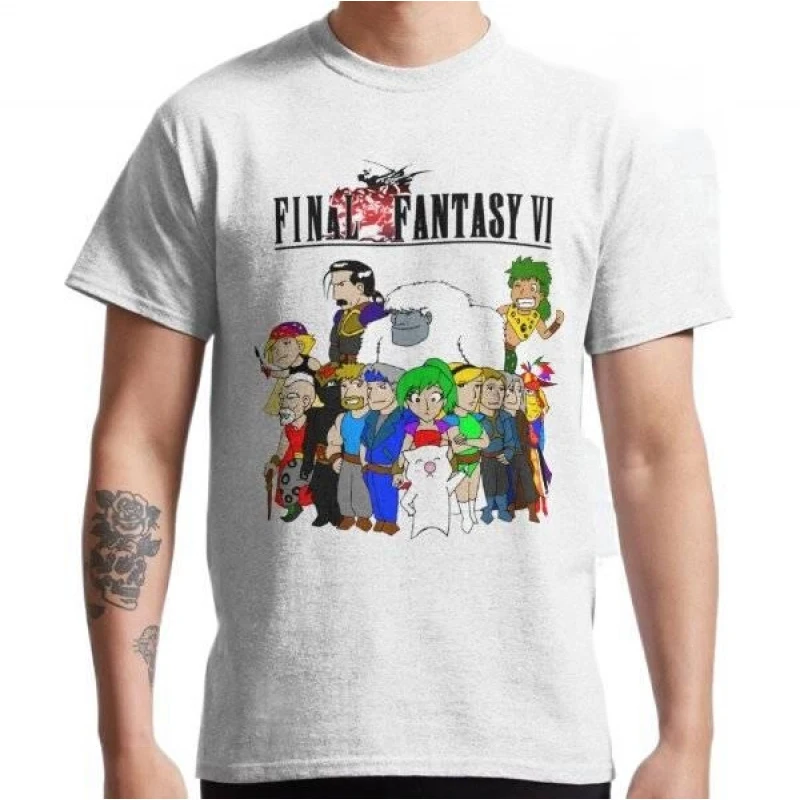 Final Fantasy 6 Characters Gift t shirt for RPG gamer 100% cotton Men's Short Sleeve Graphic Clothes All size tops
Final Fantasy 6 Characters Gift t shirt for RPG gamer 100% cotton Men's Short Sleeve Graphic Clothes All size tops