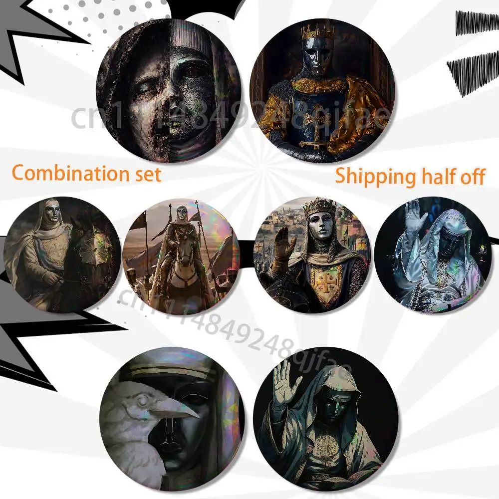 Kingdom of Heaven Baldwin IV 2 piece set Pins Creativity Printed Pictures Text Metal Lapel Badges Brooches Jewelry Gift
Kingdom of Heaven Baldwin IV 2 piece set Pins Creativity Printed Pictures Text Metal Lapel Badges Brooches Jewelry Gift
