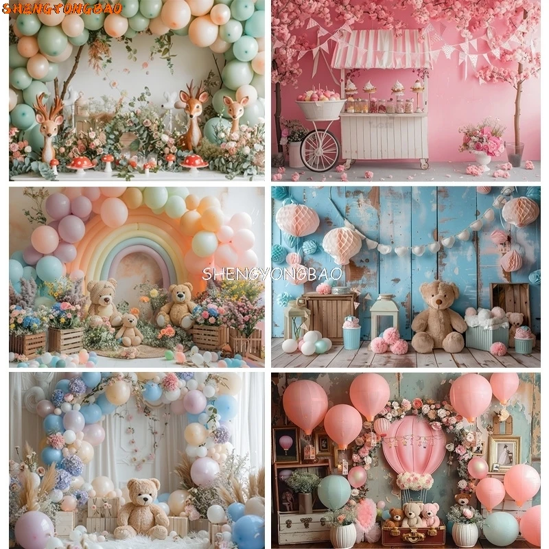 Happy Birthday Party Photography Backdrop Baby Shower Newborn Portrait Colorful Balloon Arch Decor Photo Studio Background AR-15
Happy Birthday Party Photography Backdrop Baby Shower Newborn Portrait Colorful Balloon Arch Decor Photo Studio Background AR-15