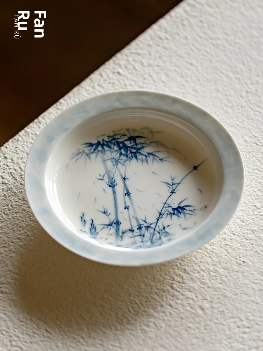 Fanyu Hand-Painted Ceramic Tea Tray round High-End Porcelain Small Dry Foaming Dish Tea Point Plate Chinese Style Tea Set
Fanyu Hand-Painted Ceramic Tea Tray round High-End Porcelain Small Dry Foaming Dish Tea Point Plate Chinese Style Tea Set