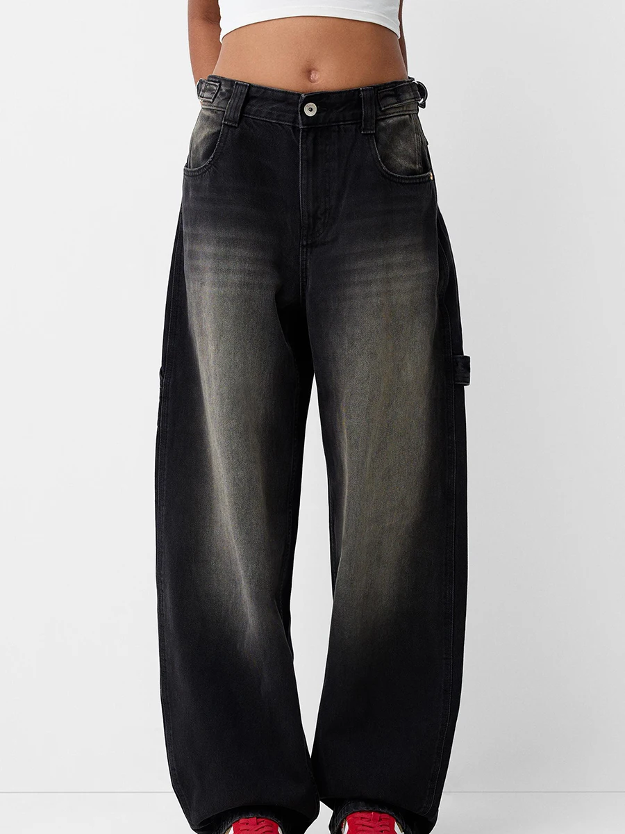 Women Wide Leg Denim Pants Casual Loose Vintage Distressed Jeans Trousers for Work Office Streetwear
Women Wide Leg Denim Pants Casual Loose Vintage Distressed Jeans Trousers for Work Office Streetwear