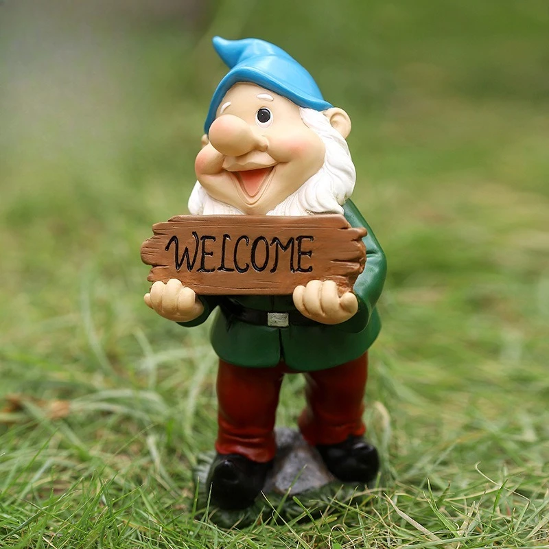 Funny Cartoon-style Resin Garden Gnome Statue Playful Dwarf Figurine Creative Decoration for Lawn & Garden
Funny Cartoon-style Resin Garden Gnome Statue Playful Dwarf Figurine Creative Decoration for Lawn & Garden