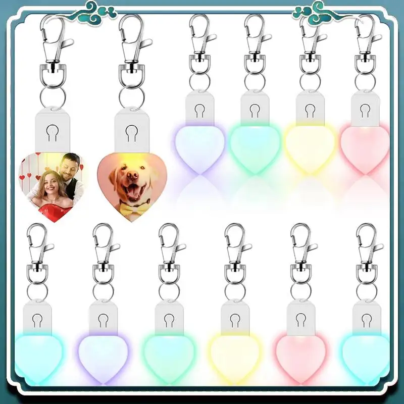10 Pieces Sublimation Blanks Lighted Heart Shape Transfer Keychain Acrylic Heat Sublimation Blanks
10 Pieces Sublimation Blanks Lighted Heart Shape Transfer Keychain Acrylic Heat Sublimation Blanks