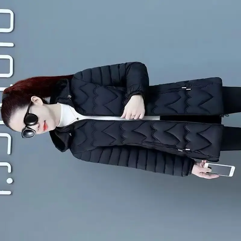 Down Cotton-Coat Women's Parkas Long Slim Oversize Hooded Top 2025 Autumn New Lightweight Warm Outwear Chic Cotton Padded Jacket
Down Cotton-Coat Women's Parkas Long Slim Oversize Hooded Top 2025 Autumn New Lightweight Warm Outwear Chic Cotton Padded Jacket