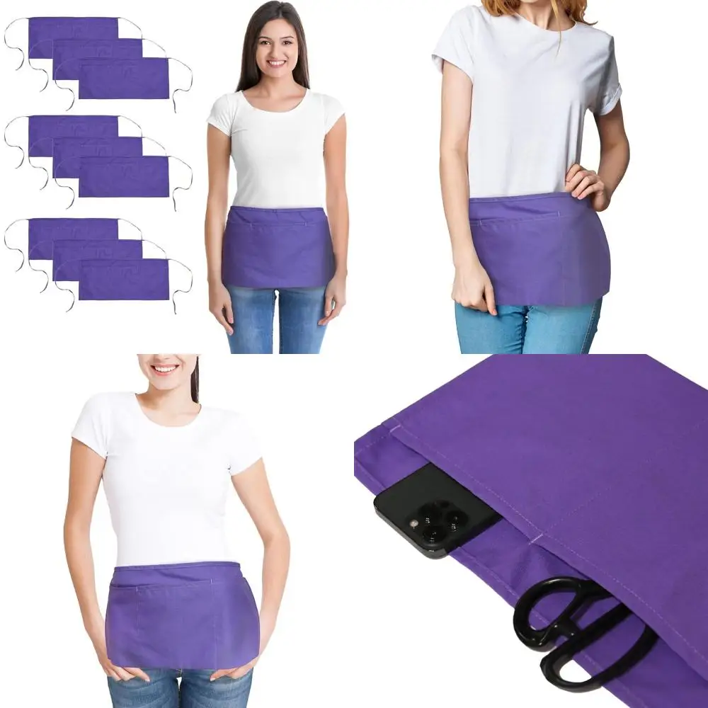 Кухонные фартуки из поликоттона, набор из 3 штук с 10 складками, для домашнего и коммерческого использования
Кухонные фартуки из поликоттона, набор из 3 штук с 10 складками, для домашнего и коммерческого использования