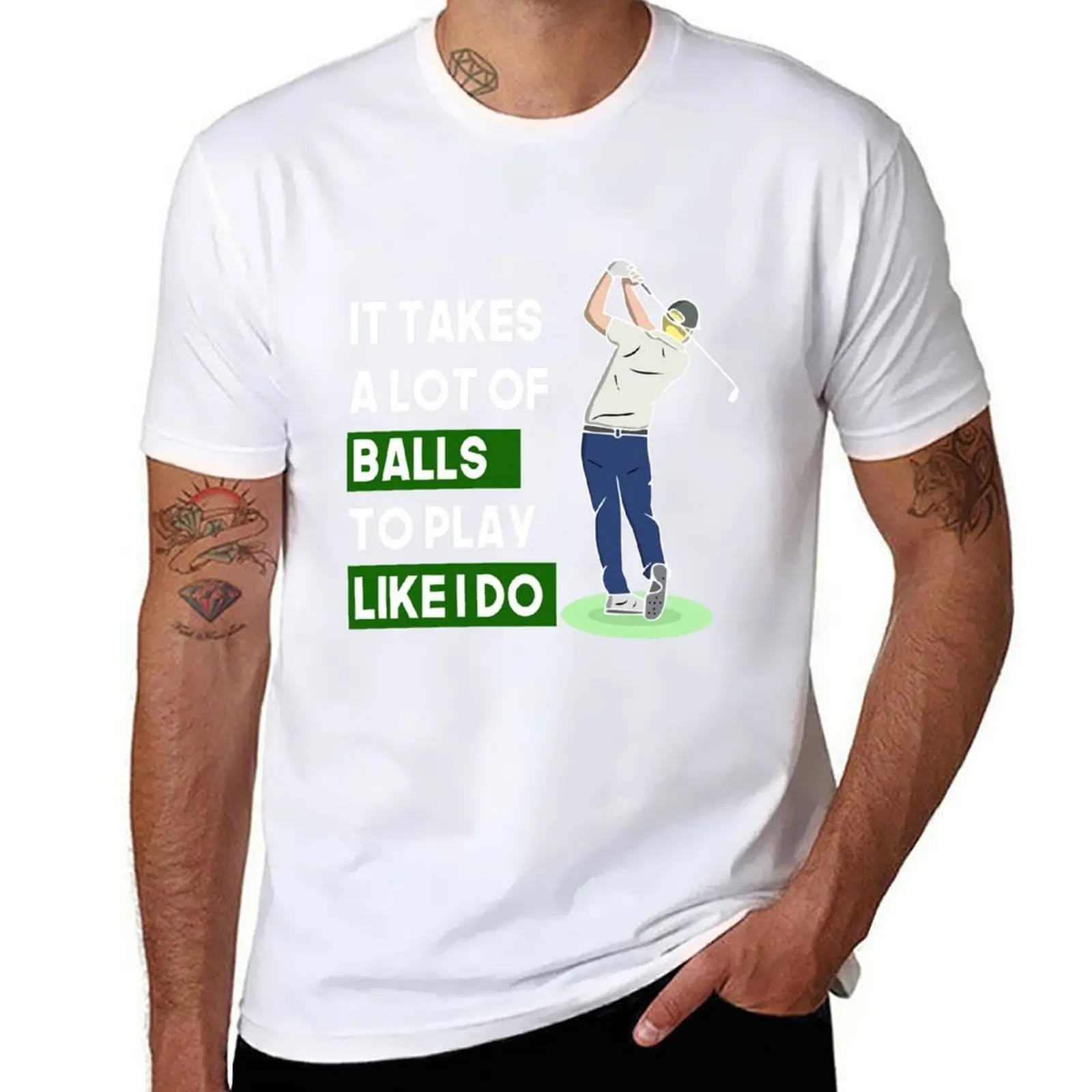 Funny Mens & Boys Golf Gift It Takes a Lot of Balls to Play Like I do! T-Shirt man t shirt cotton high quality T-Shirt
Funny Mens & Boys Golf Gift It Takes a Lot of Balls to Play Like I do! T-Shirt man t shirt cotton high quality T-Shirt