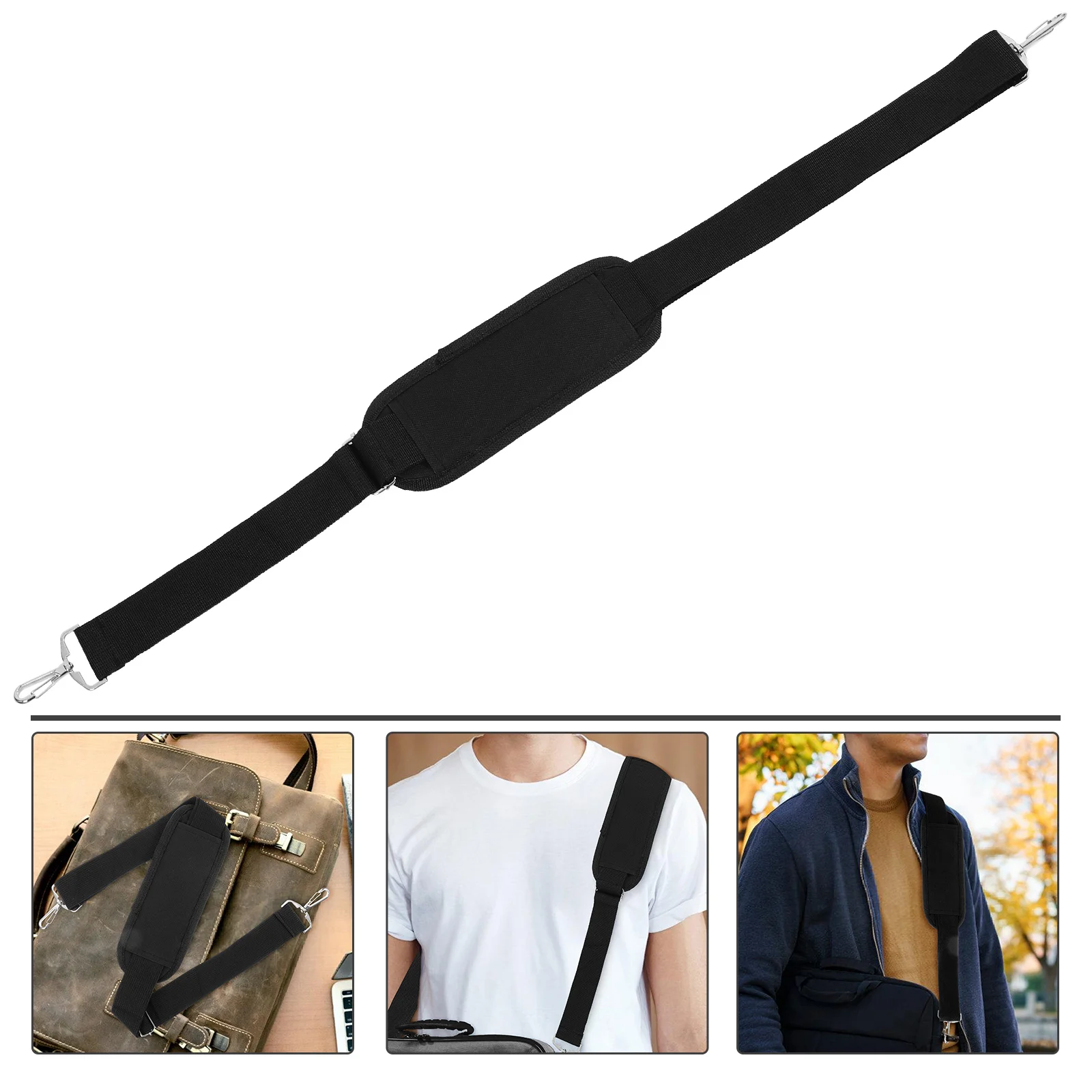 Universal Black Metal Button Straps for Laptop Handbag Shoulder Pads Crossbody Bag Replacement Suitable Tote Briefcase
Universal Black Metal Button Straps for Laptop Handbag Shoulder Pads Crossbody Bag Replacement Suitable Tote Briefcase
