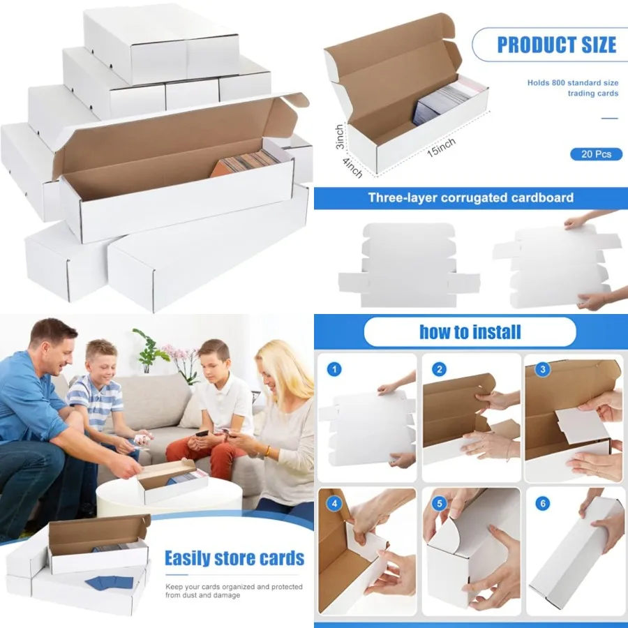 800 Count Storage Box Card Holders for Trading Cards Sports Note Collector Box Trading Note Organizer for Gaming Sports Collect
800 Count Storage Box Card Holders for Trading Cards Sports Note Collector Box Trading Note Organizer for Gaming Sports Collect