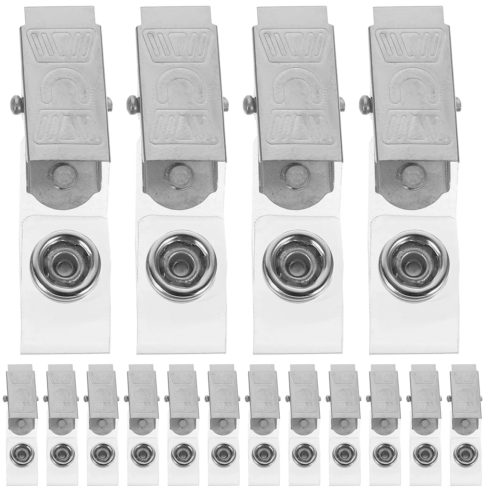 100Pcs Sturdy Iron PVC Badge Clip Easy Attach Detach Small Id Badge Holder for Nurses Office Workers Trade Show Events
100Pcs Sturdy Iron PVC Badge Clip Easy Attach Detach Small Id Badge Holder for Nurses Office Workers Trade Show Events