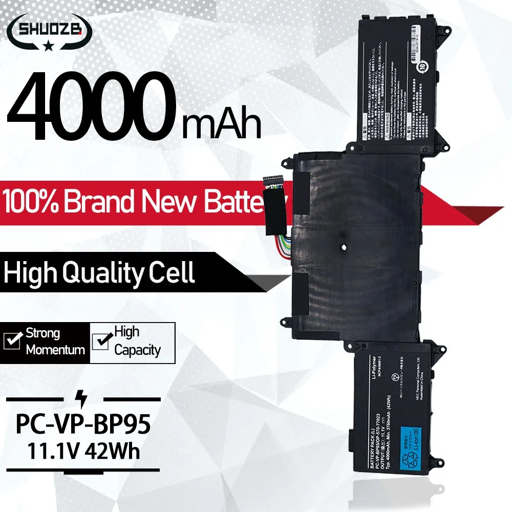 Laptop Battery PC-VP-BP95 OP-570-77023 11.1V 42Wh 4000mAh For NEC LaVieZ LZ650 PC-VP-BP95 OP-570-77023 Notebook Batteries SHUOZB
Laptop Battery PC-VP-BP95 OP-570-77023 11.1V 42Wh 4000mAh For NEC LaVieZ LZ650 PC-VP-BP95 OP-570-77023 Notebook Batteries SHUOZB
