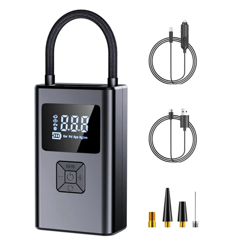 4000Mah Portable Car Air Compressor 150PSI Electric Wireless Air Pump Tire Inflator Pump For Motorcycle Bicycle Car Ball Durable
4000Mah Portable Car Air Compressor 150PSI Electric Wireless Air Pump Tire Inflator Pump For Motorcycle Bicycle Car Ball Durable