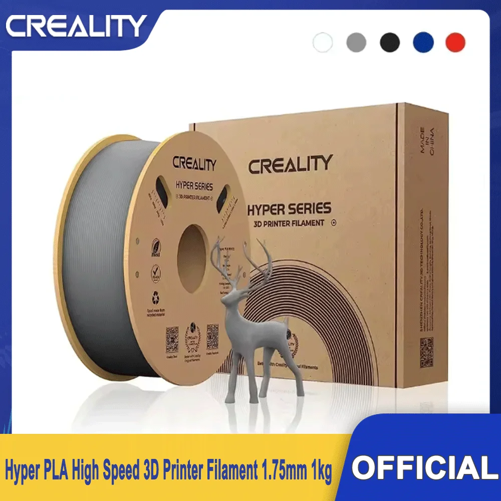 Creality PLA Filament Pro Hyper PLA High Speed 3D Printer Filament 1.75mm 1kg for Creality K1/K1 Max/Ender-5 S1
Creality PLA Filament Pro Hyper PLA High Speed 3D Printer Filament 1.75mm 1kg for Creality K1/K1 Max/Ender-5 S1