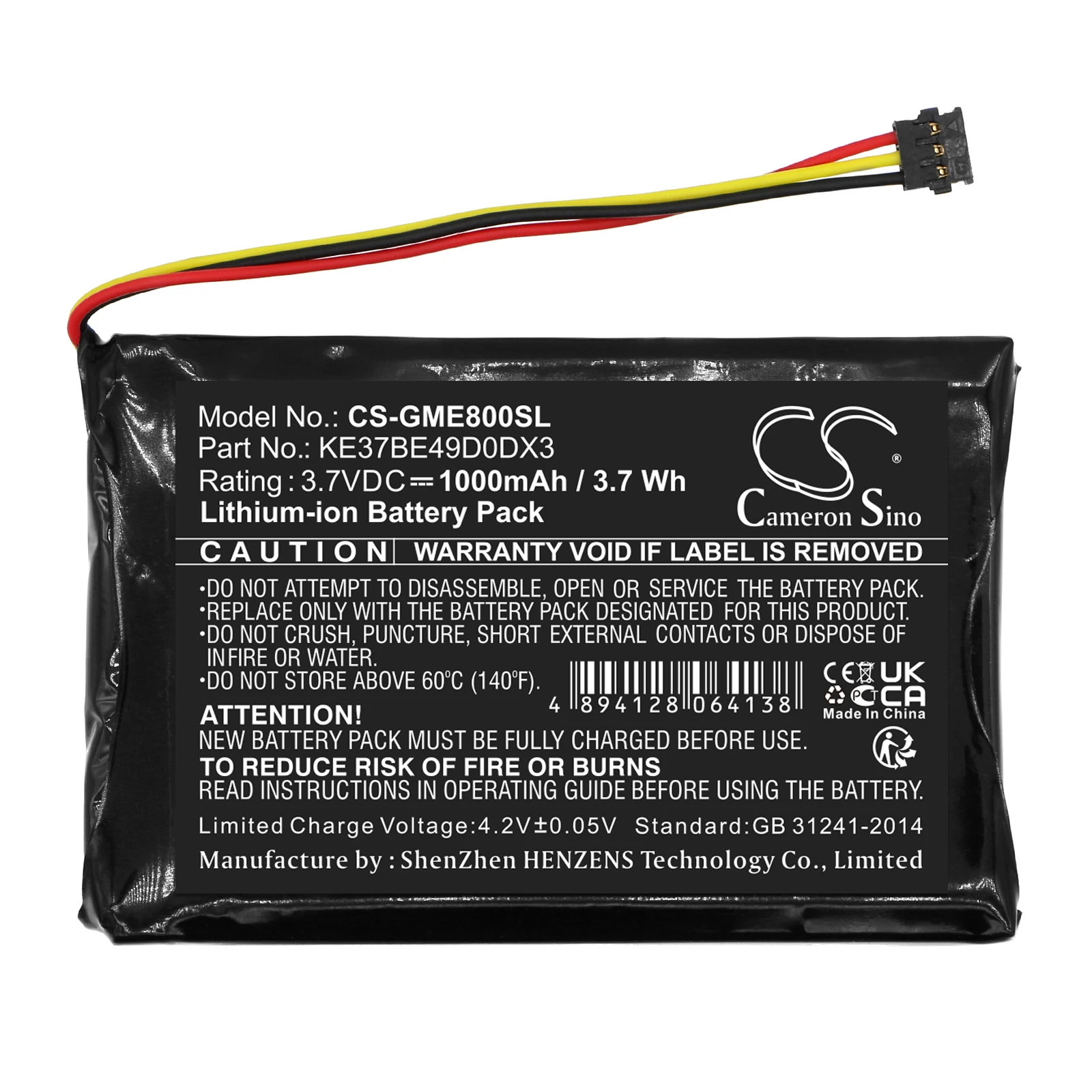 Garmin Edge 800/810 Replacement Battery - 3.7V 1000mAh Li-ion GPS Navigator Battery
Garmin Edge 800/810 Replacement Battery - 3.7V 1000mAh Li-ion GPS Navigator Battery