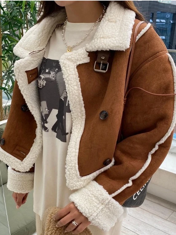 Women's High Collar Faux Fur Jaet Cotton Lined Warm ort Sle Belted Autumn Winter Coat Casual Faion Comfortable Fit
Women's High Collar Faux Fur Jaet Cotton Lined Warm ort Sle Belted Autumn Winter Coat Casual Faion Comfortable Fit