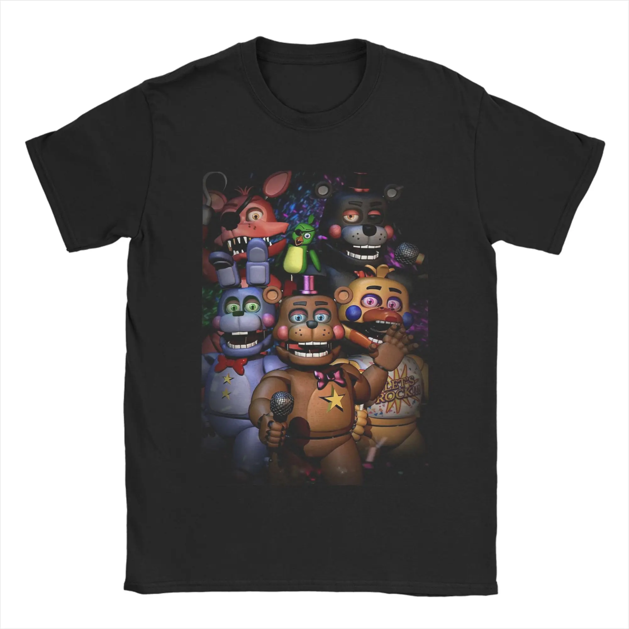 FNAF Horror Movie Freddys Game T Shirt Men Women Cotton Leisure T-Shirts O Neck Tees Short Sleeve Tops Gift Idea
FNAF Horror Movie Freddys Game T Shirt Men Women Cotton Leisure T-Shirts O Neck Tees Short Sleeve Tops Gift Idea