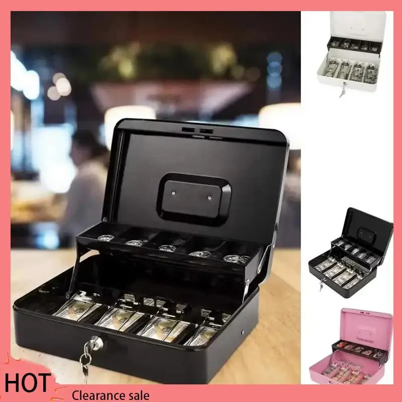 A88Z Security Storage Box Lockable Metal Cash Box With Cash Tray Capacity Multi Compartment Portable Home Safe
A88Z Security Storage Box Lockable Metal Cash Box With Cash Tray Capacity Multi Compartment Portable Home Safe