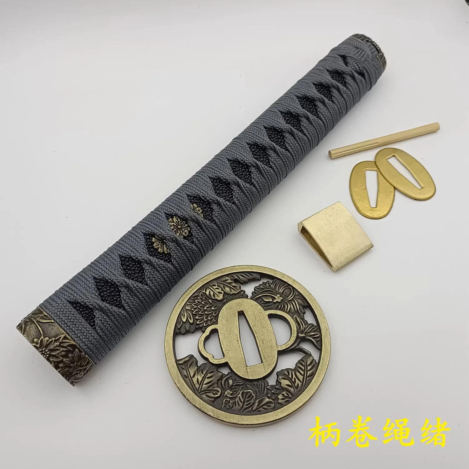 26cm Complete JP Katana Sword Tsuka with Copper Zinc Alloy Tsuba Habaki Seppa Sword Fitting Accessories
26cm Complete JP Katana Sword Tsuka with Copper Zinc Alloy Tsuba Habaki Seppa Sword Fitting Accessories