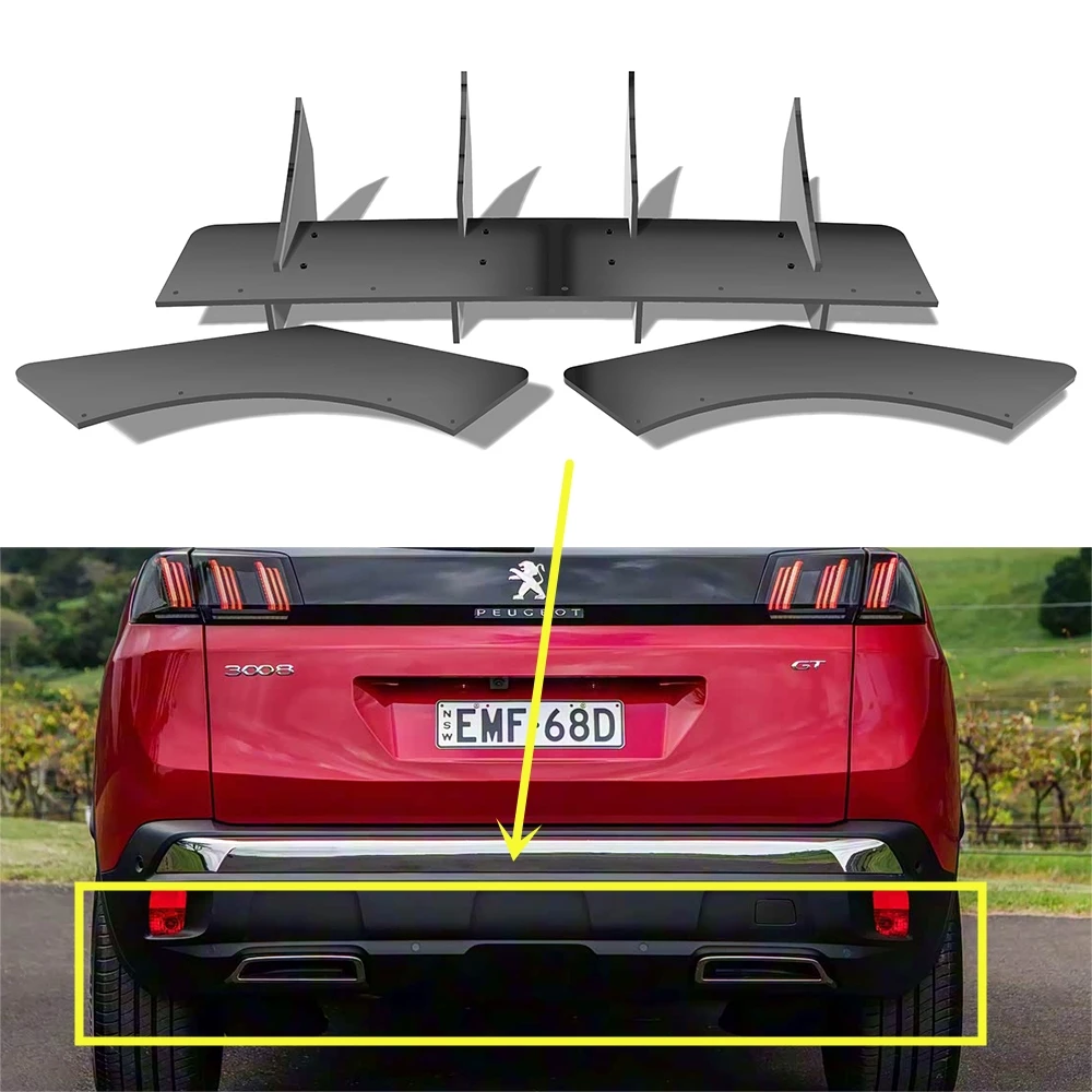 For Peugeot 3008 GT 2016--2021 Year Rear Diffuser Bumper Lips Spoiler Splitter Body Kit Accessories
For Peugeot 3008 GT 2016--2021 Year Rear Diffuser Bumper Lips Spoiler Splitter Body Kit Accessories