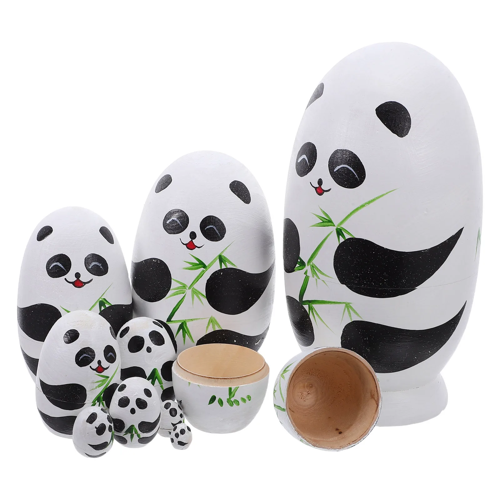 1Set Handmade Wooden Panda Nesting Russian Stacking Nesting Set for Kids Educational Motor Skills Decor Kids Wooden Toys 
1Set Handmade Wooden Panda Nesting Russian Stacking Nesting Set for Kids Educational Motor Skills Decor Kids Wooden Toys