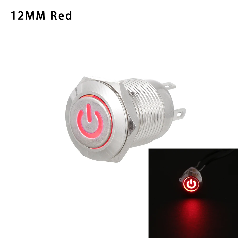 Waterproof Durable ON/OFF 16/12mm Push Button Car LED Power Momentary Switch LED ON/OF
Waterproof Durable ON/OFF 16/12mm Push Button Car LED Power Momentary Switch LED ON/OF