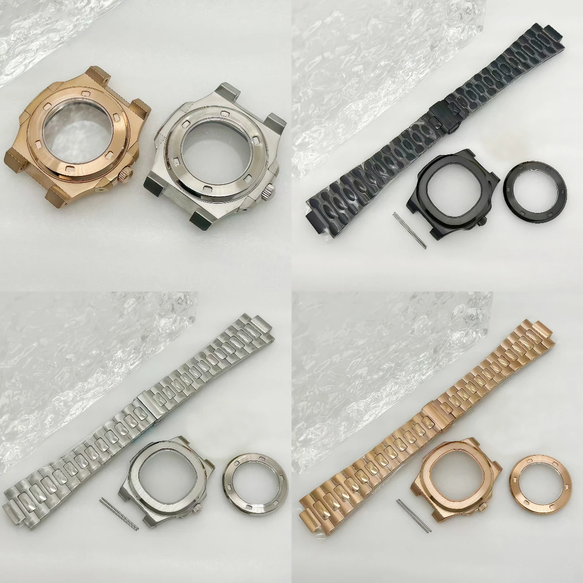 43mm Square Watch Case Rose Gold/Black/Silver Sapphire Glass Stainless steel Fits NH35/NH36/NH70 Movement Watch Accessories
43mm Square Watch Case Rose Gold/Black/Silver Sapphire Glass Stainless steel Fits NH35/NH36/NH70 Movement Watch Accessories
