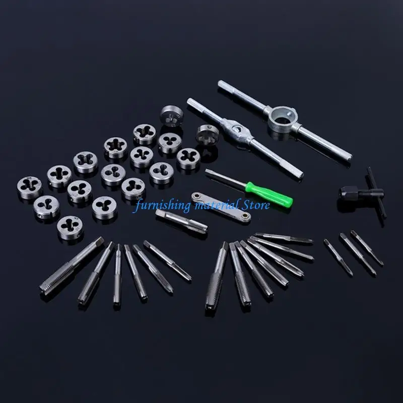 Y5GD 40pcs High Accuracy Tap and Die Set Thread Cutting Set for Various Thread Size
Y5GD 40pcs High Accuracy Tap and Die Set Thread Cutting Set for Various Thread Size