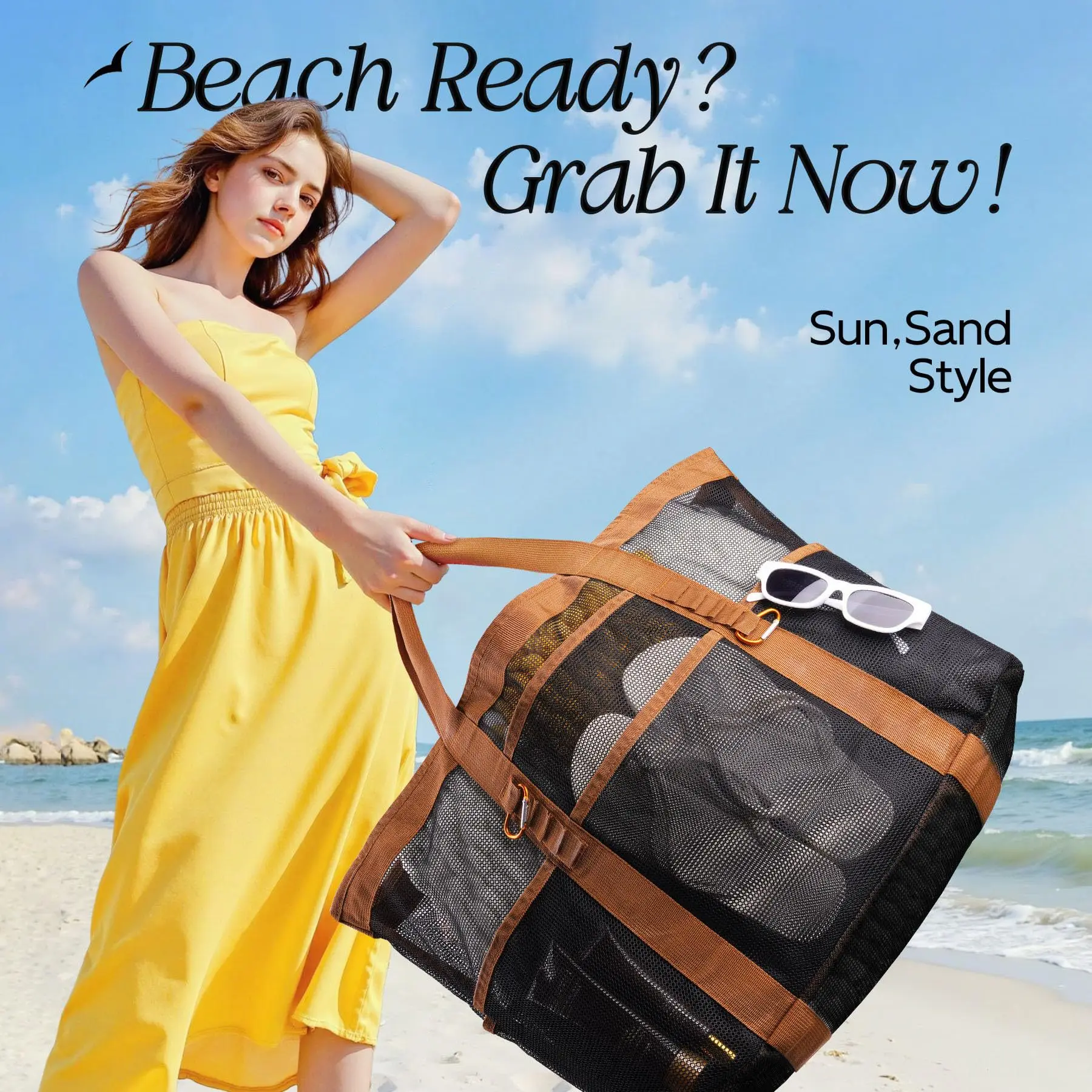 Large Ladies Beach Bag Colour-Blocked Foldable Beach Tote Mesh Tote Bag Lightweight Spacious Beach Bag For Sunbathing Gym
Large Ladies Beach Bag Colour-Blocked Foldable Beach Tote Mesh Tote Bag Lightweight Spacious Beach Bag For Sunbathing Gym