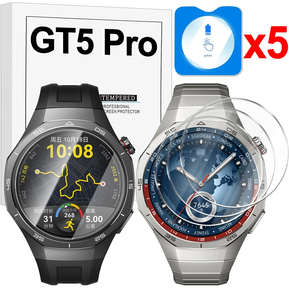 Smartwatch Tempered Glass Screen Protectors for Huawei Watch GT5 Pro 42/46mm HD Clear Easy To Install Protective Films for GT5
Smartwatch Tempered Glass Screen Protectors for Huawei Watch GT5 Pro 42/46mm HD Clear Easy To Install Protective Films for GT5