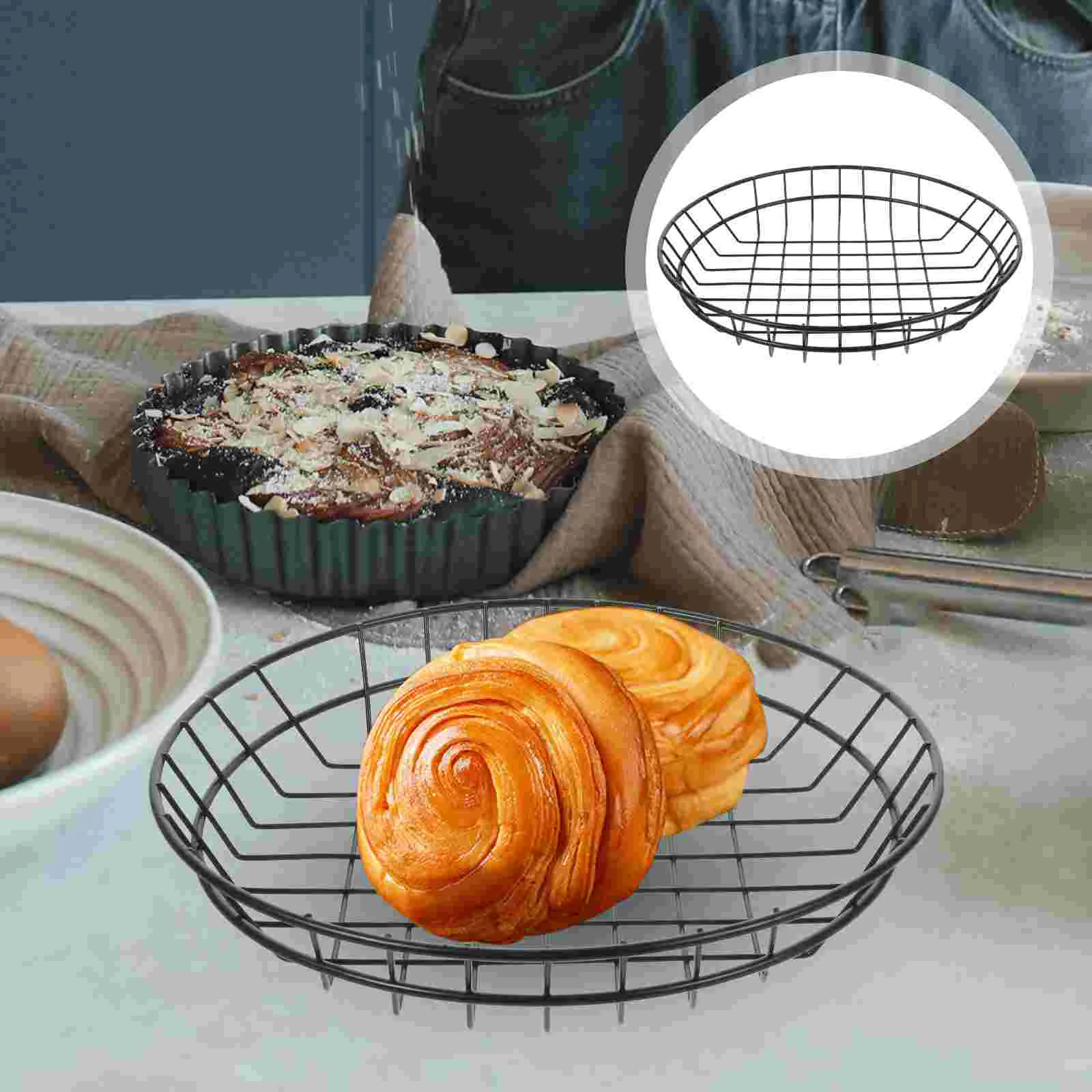 2pcs French Hollow Iron Basket Basket Large Capacity Hollow Iron Bread Hotel Snack Kitchen Bar Storage Baskets
2pcs French Hollow Iron Basket Basket Large Capacity Hollow Iron Bread Hotel Snack Kitchen Bar Storage Baskets