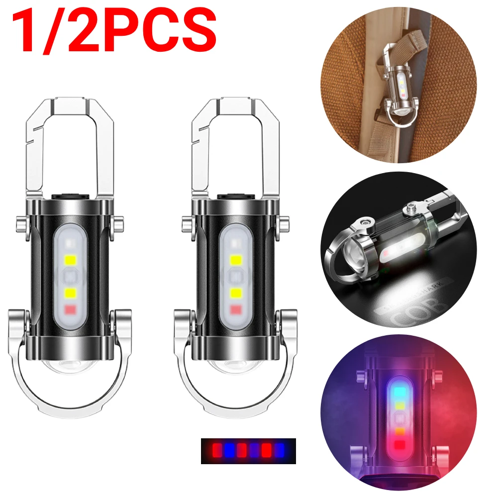 600mAh Multifunction COB Work Light Rechargeable Keychain Flashlights 7 Modes Emergency Keychain Light for Walking Searching Hik
600mAh Multifunction COB Work Light Rechargeable Keychain Flashlights 7 Modes Emergency Keychain Light for Walking Searching Hik