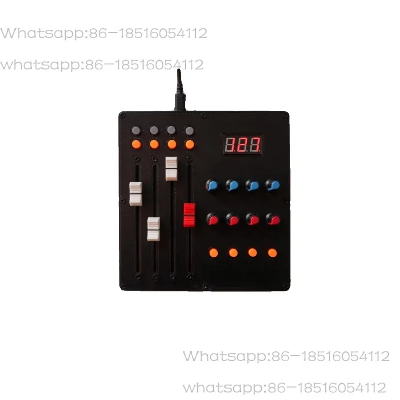 4 кнопки, 12 кнопок, 8 ручек MIDI-контроллера (по индивидуальному заказу) с числовым дисплеем CC
4 кнопки, 12 кнопок, 8 ручек MIDI-контроллера (по индивидуальному заказу) с числовым дисплеем CC