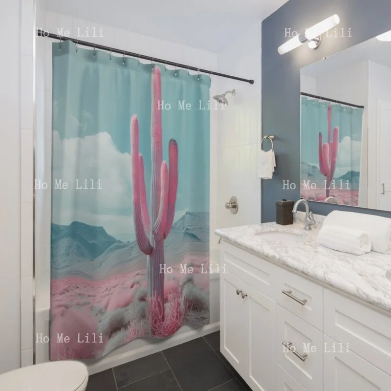 Светло-голубой и розовый пейзаж Girlie Юго-западный дизайн Saguaro Cactus Arizona Desert Шторы для душа
Светло-голубой и розовый пейзаж Girlie Юго-западный дизайн Saguaro Cactus Arizona Desert Шторы для душа