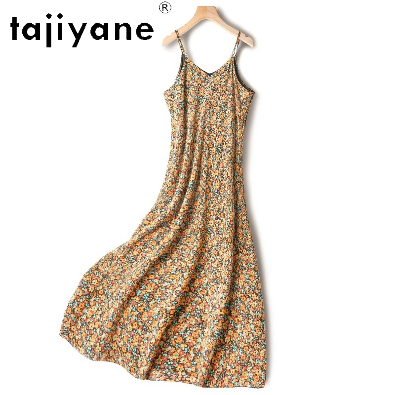TAJIYANE 100% Натуральные шелковые длинные платья из тутового шелкопряда для женщин, стильные шелковые платья-комбинации с цветочным принтом, летние наряды для отпуска, коллекция 2026 года
TAJIYANE 100% Натуральные шелковые длинные платья из тутового шелкопряда для женщин, стильные шелковые платья-комбинации с цветочным принтом, летние наряды для отпуска, коллекция 2026 года