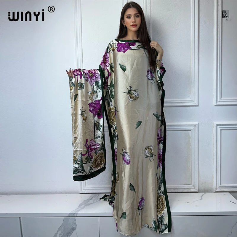 WINYI abaya women muslim dress Floral Print Crew Neck Long Sleeve Kaftan Dress, Elegant Maxi Length Dress, Women's Clothing
WINYI abaya women muslim dress Floral Print Crew Neck Long Sleeve Kaftan Dress, Elegant Maxi Length Dress, Women's Clothing