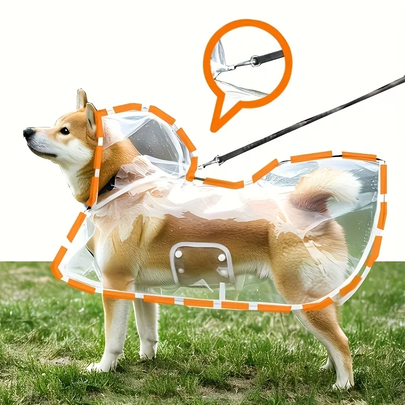 XS/6XL Transparent Dog Raincoat with Hood Waterproof Pet Rain Poncho with Leash Hole for Small to Large Dogs for Rainy Days Walk
XS/6XL Transparent Dog Raincoat with Hood Waterproof Pet Rain Poncho with Leash Hole for Small to Large Dogs for Rainy Days Walk