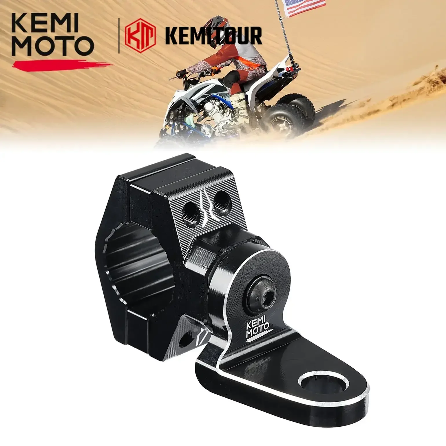 KEMIMOTO 7/8"-9/8" ATV Handlebars Flag Light Mounting Bracket Aluminum Whip Mount Compatible with Polaris for Yamaha Motorcycles
KEMIMOTO 7/8"-9/8" ATV Handlebars Flag Light Mounting Bracket Aluminum Whip Mount Compatible with Polaris for Yamaha Motorcycles