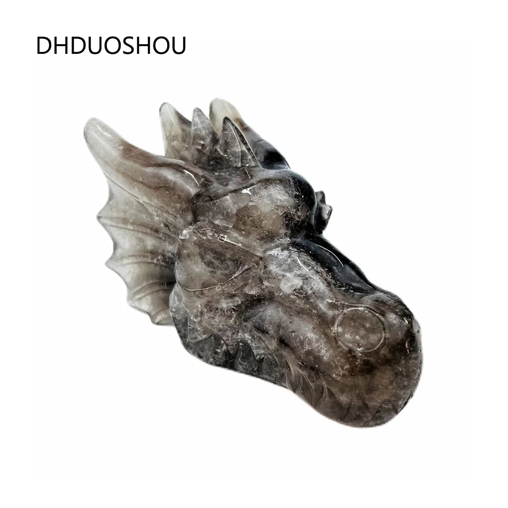 Customized Natural Crystal Dragon Skulls Dragon Head Smoky Quartz Sculpture Ornament Hand Carved For Collection Home Decor
Customized Natural Crystal Dragon Skulls Dragon Head Smoky Quartz Sculpture Ornament Hand Carved For Collection Home Decor