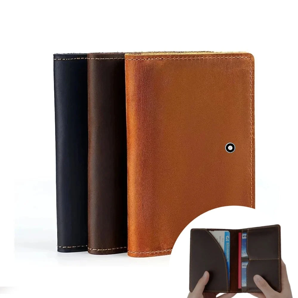 Premium Busines Men Sle Minimalist 100%Genuine Leather Bla Passport Card Bag Solid Color Bifold Wallet ID Card Pocket Holder Bag
Premium Busines Men Sle Minimalist 100%Genuine Leather Bla Passport Card Bag Solid Color Bifold Wallet ID Card Pocket Holder Bag