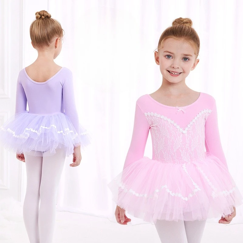 Lace Decor Ballet Leotard with Tulle Skirt Girls Short Sleeve Snap Crotch Dance Dress for Kids Class Performance Wear
Lace Decor Ballet Leotard with Tulle Skirt Girls Short Sleeve Snap Crotch Dance Dress for Kids Class Performance Wear