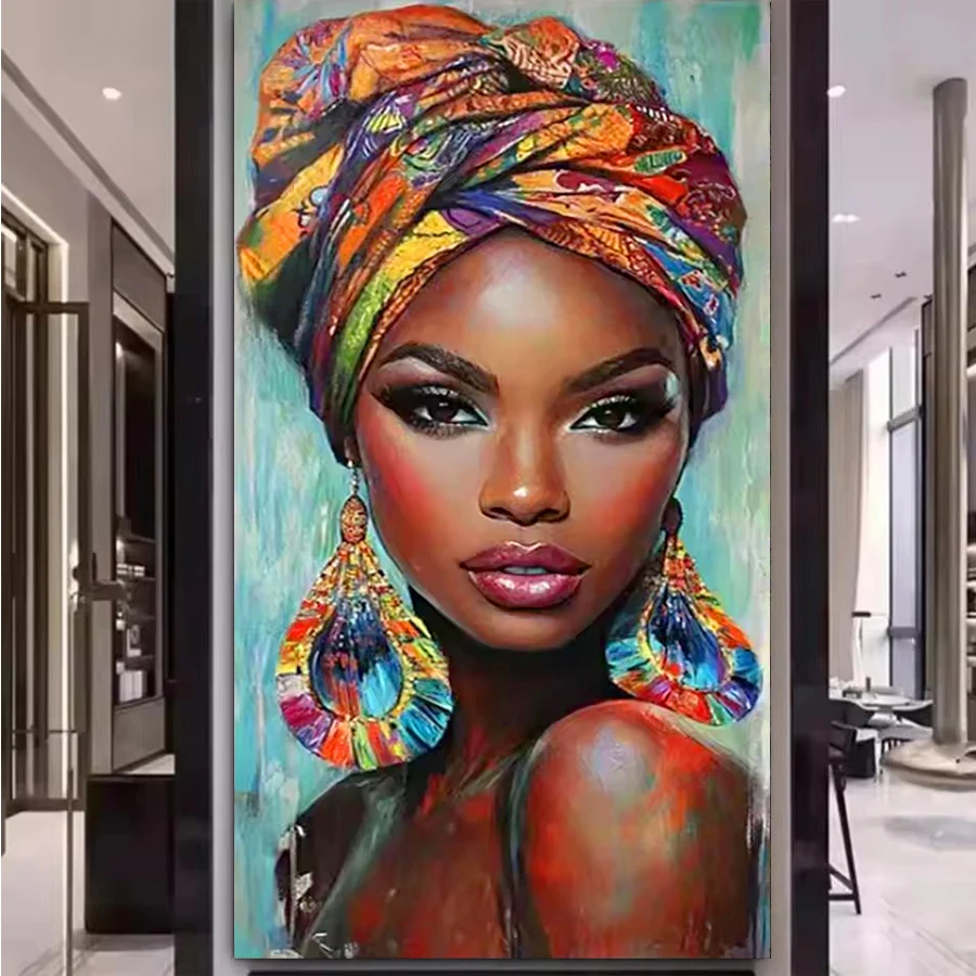African woman full diamond painting Traditional Black Girl Picture 3D embroidery Africa Tribal Ethnic Ancient Tribe home decor
African woman full diamond painting Traditional Black Girl Picture 3D embroidery Africa Tribal Ethnic Ancient Tribe home decor