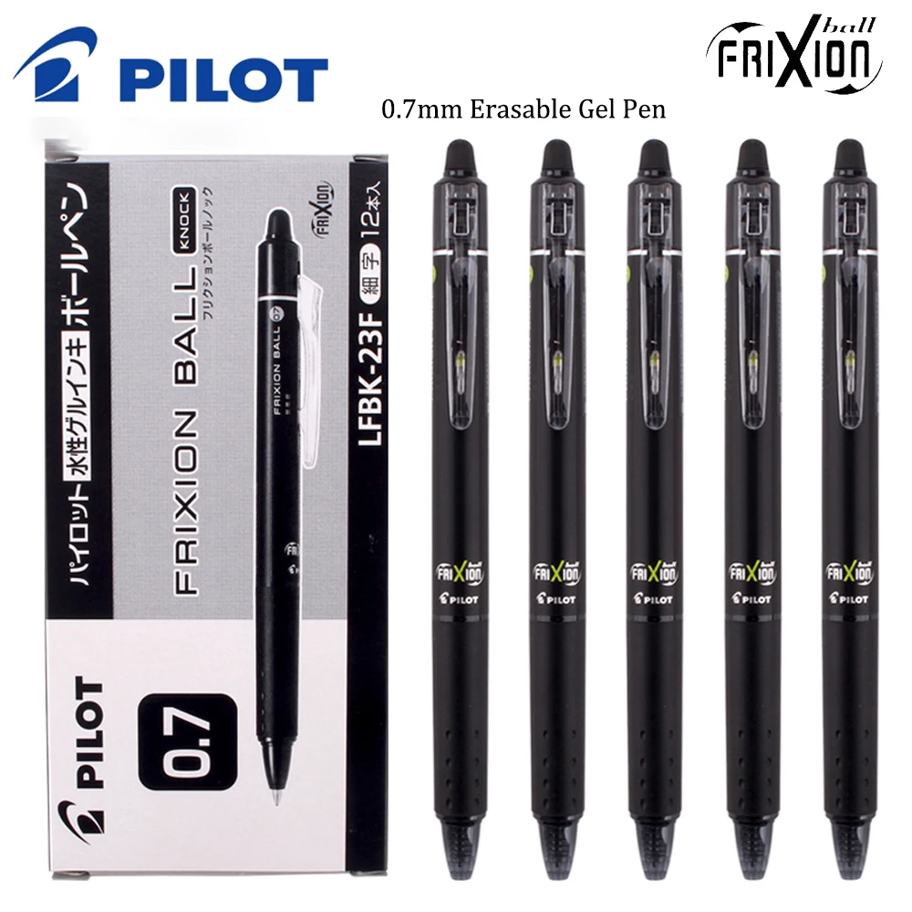 Японские стираемые гелевые ручки PILOT FRIXION, 0,7 мм, милые шариковые ручки, инструменты для рисования и письма, офисные и школьные канцелярские принадлежности
Японские стираемые гелевые ручки PILOT FRIXION, 0,7 мм, милые шариковые ручки, инструменты для рисования и письма, офисные и школьные канцелярские принадлежности
