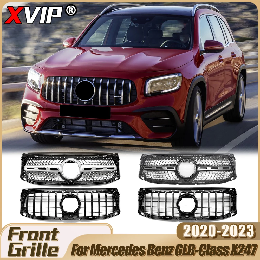 XVIP Chrome Black Diamonds Style Upper Grille For Mercedes Benz GLB-Class X247 GLB250 GLB200 2020-2023 Body Kits Exterior Parts
XVIP Chrome Black Diamonds Style Upper Grille For Mercedes Benz GLB-Class X247 GLB250 GLB200 2020-2023 Body Kits Exterior Parts