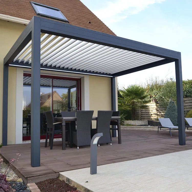Customizable Waterproof Aluminum Alloy Louver Pergola Manufacturers' Support Various Sizes for Outdoor Environmentally Friendly
Customizable Waterproof Aluminum Alloy Louver Pergola Manufacturers' Support Various Sizes for Outdoor Environmentally Friendly