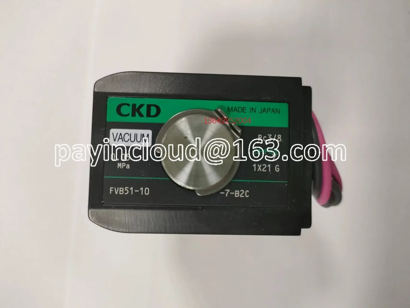 Original CKD Fluid Two-Way Solenoid Valve FVB51-10-7-B2C Pneumatic Pipeline Accessories Kosdar Spot 24V
Original CKD Fluid Two-Way Solenoid Valve FVB51-10-7-B2C Pneumatic Pipeline Accessories Kosdar Spot 24V